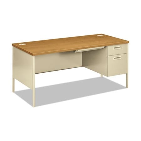 Hon HON, METRO CLASSIC RIGHT PEDESTAL DESK, 66W X 30D X 29.5H, HARVEST/PUTTY P3265RCL
